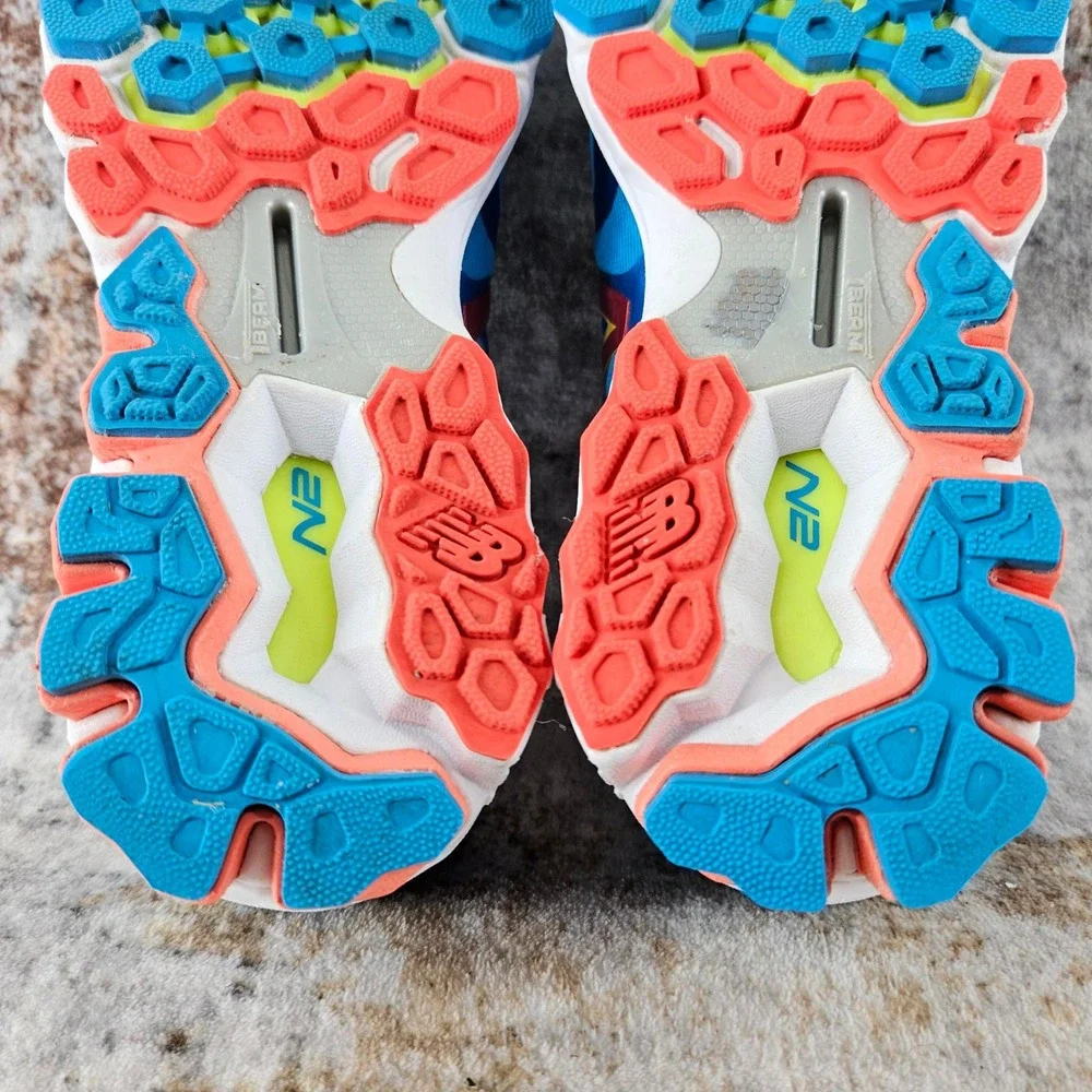 New Balance Fresh Foam 1080v4‎ Running Shoes Womens 8.5 B Blue Orange W1080BW4 - Picture 14 of 15